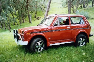 Lada in the bush