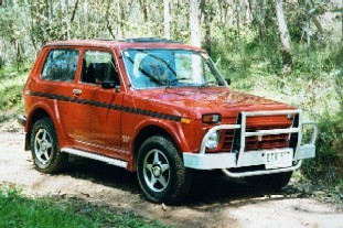 Lada on a track